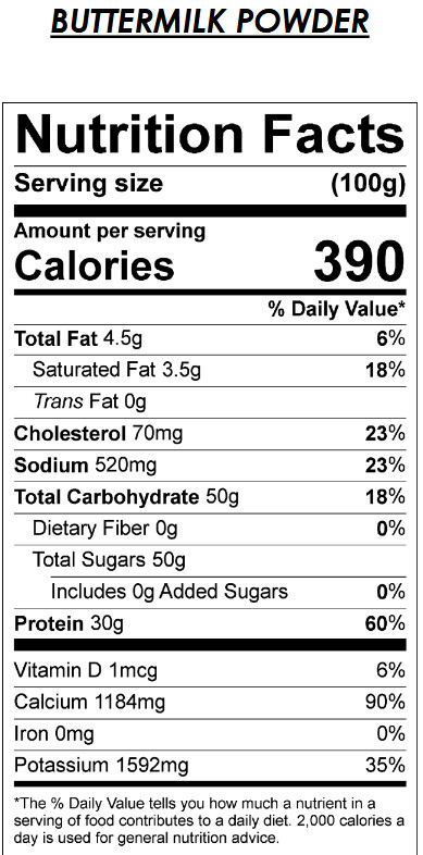 Bulk Grade A Buttermilk Powder (select quantity below) gallery