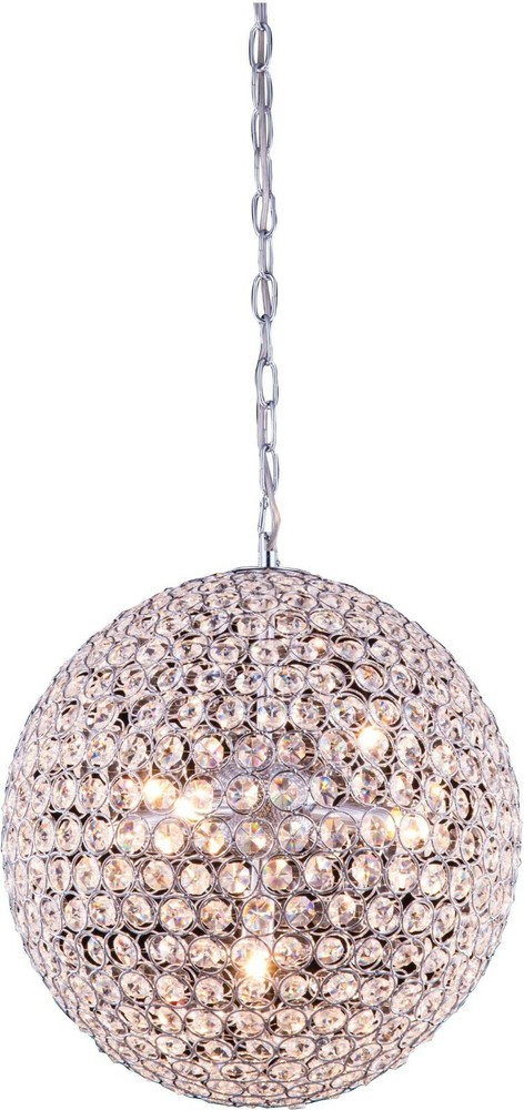 Ceiling Pendant Light Modern Elegant Chandelier Crystal Globe Fixture Lighting