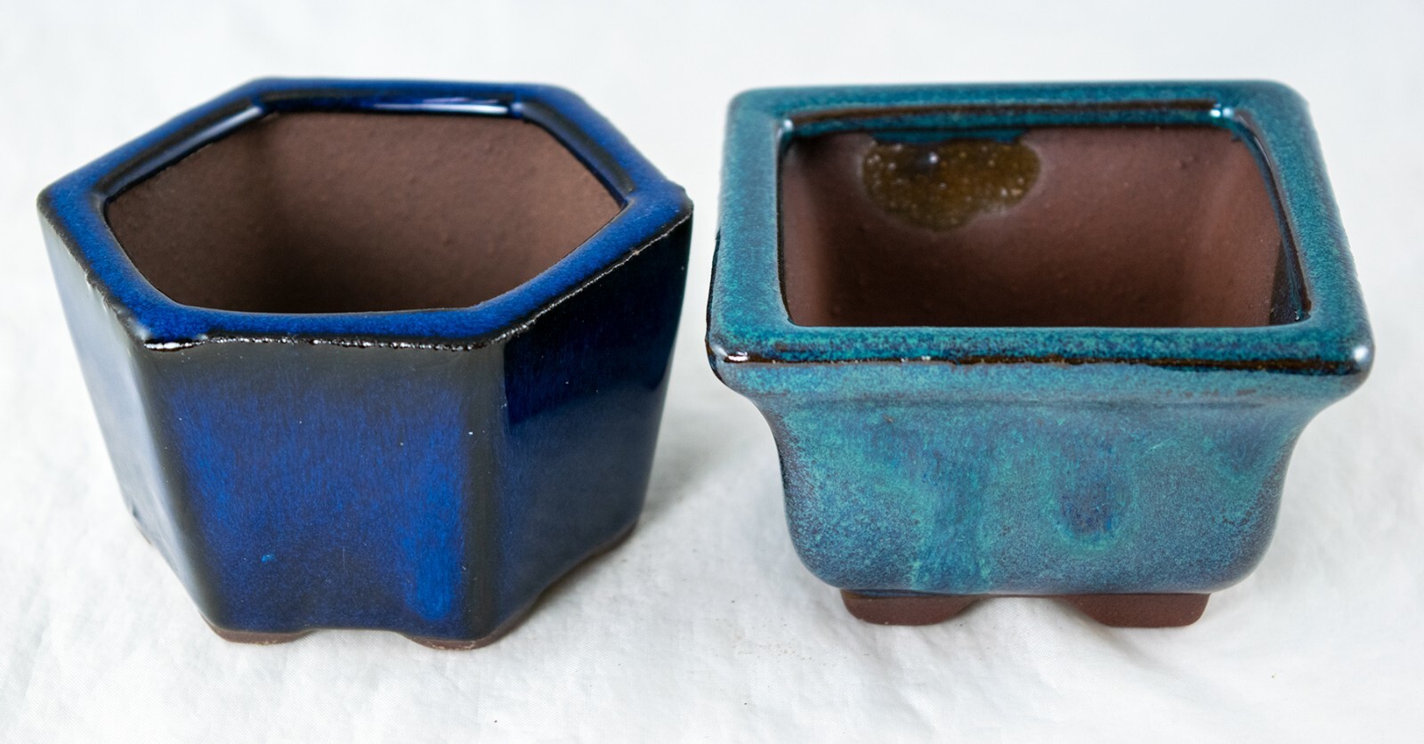 2 Mix Mini Mame Shohin Bonsai Pot, Cactus & Succulent Planter, Accent Plant Vase gallery