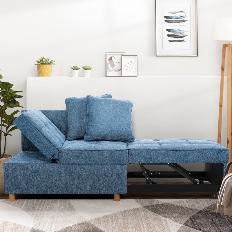 Folding Ottoman Sofa Bed, Convertible Chair 4-in-1 Multi Function Sleeper Sofa🔥 gallery