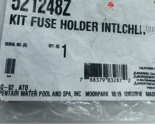 Fully Assembled Pentair Chlorinator Fuse Holder for Pentair Intellichlor 521248Z gallery