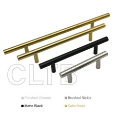 CEL- Ladder Style Singled-Sided Pull Handle for shower door – Brushed Nickel