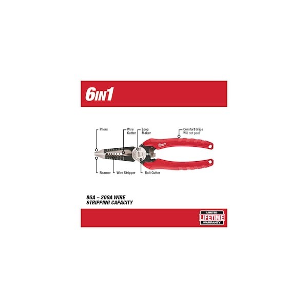 Milwaukee Tool 48-22-3079 Wire Stripper, Overall Length 7 3/4 In, Capacity 20 gallery