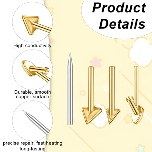 4PCS Copper Plastic Welding Tips Plastic Welder Tips Soldering Iron Tip gallery
