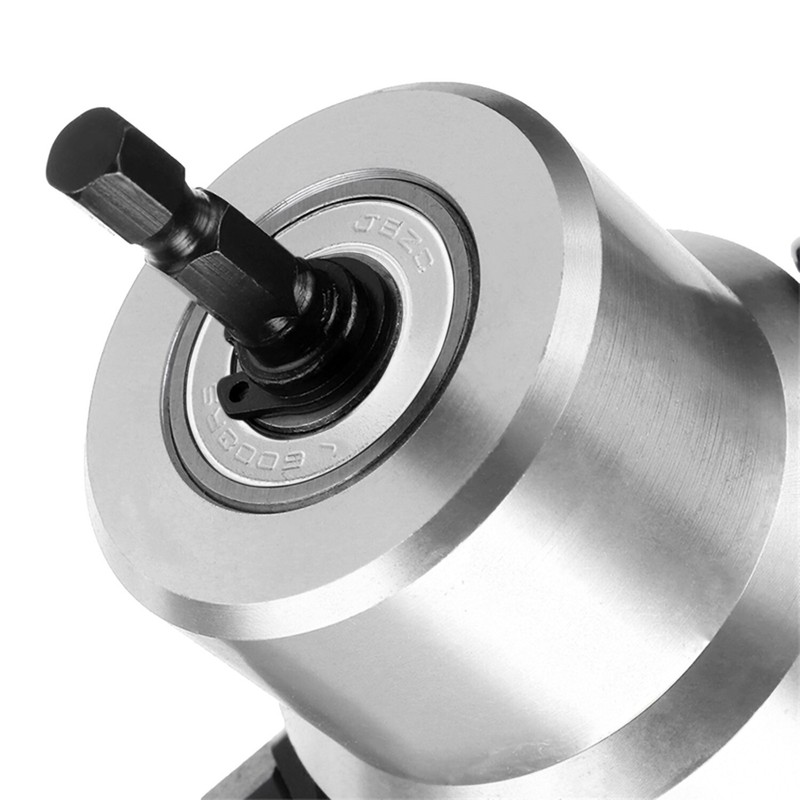 Double Head Sheet Metal Cutter Nibbler Cutting Tool Saw Power Drill Attachment gallery