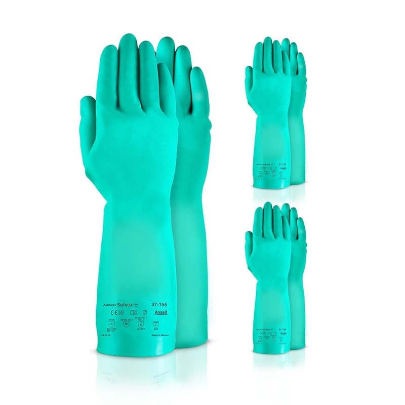 Nitrile Work Gloves, Size Large - Chemical Resistant FDA Approved gallery