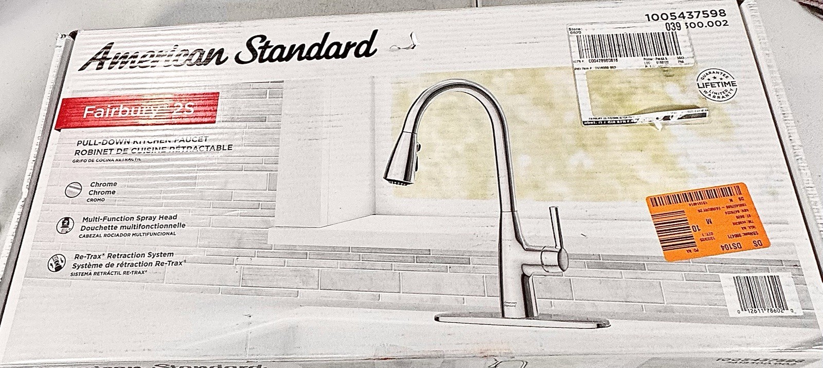 American Standard Fairbury2S 1-Handle Pull-Down Sprayer Kitchen Faucet in Chrome gallery