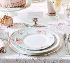 Pottery Barn-LoveShackFancy Garden Floral Dinnerware Set