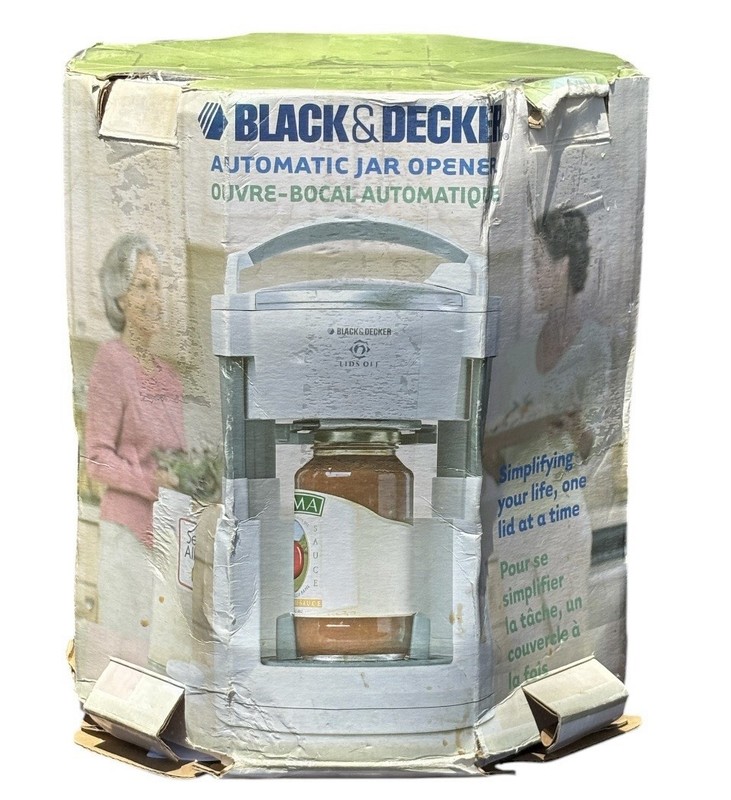 NEW Black & Decker Lids Off Automatic Jar Opener JW200 One Easy Touch Opens gallery