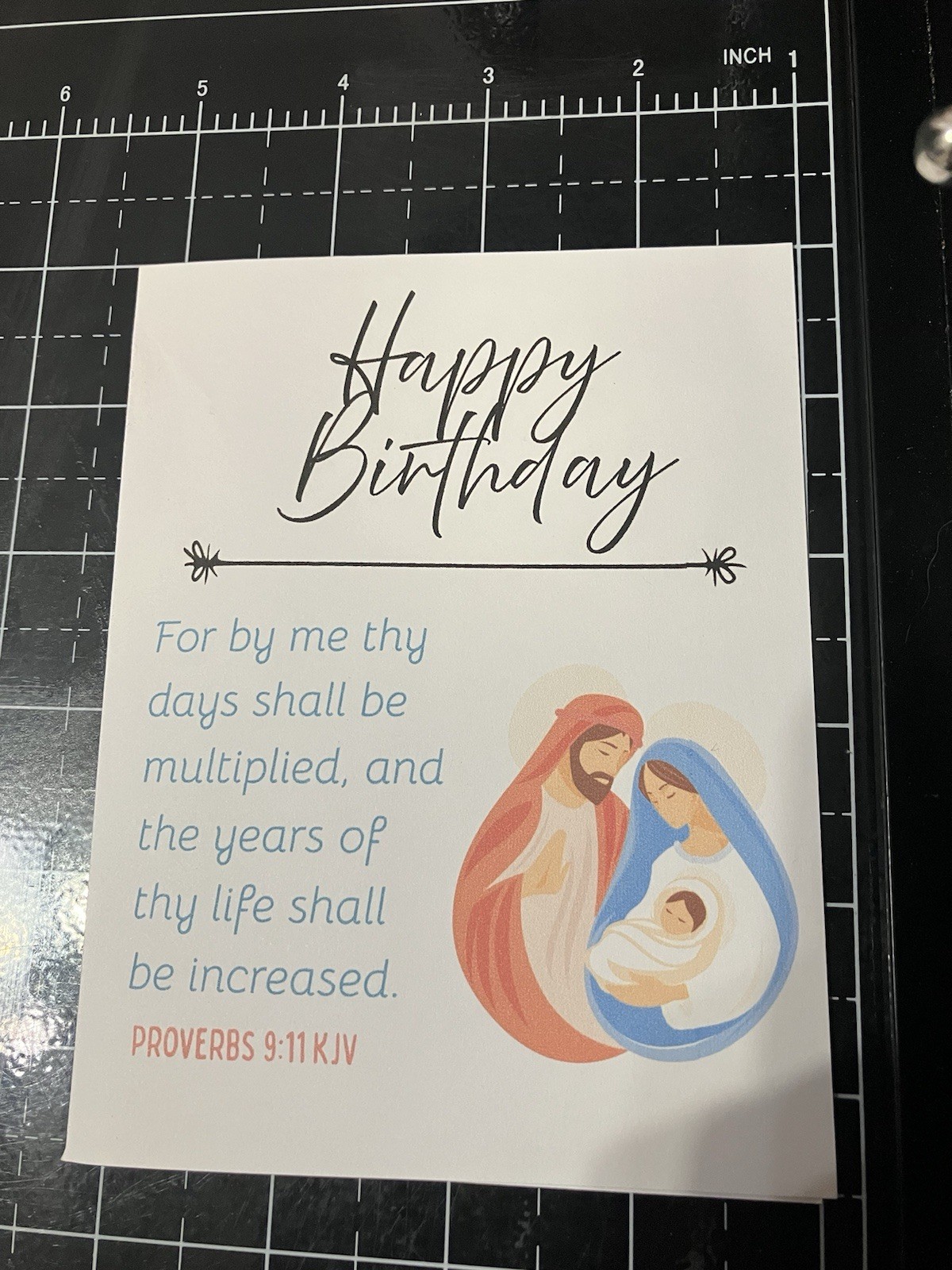 Beautiful Christian Birthday Greeting Card - Scripture Blessing gallery