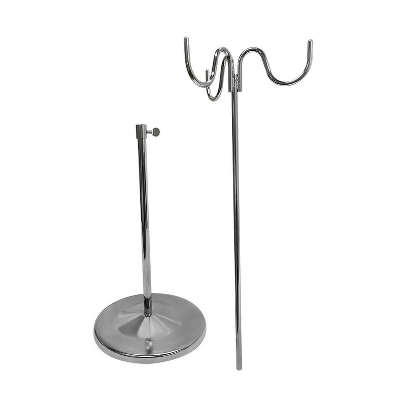 Adjustable 15''-28'' Chrome Triple Purse Display Fixture Retail Store Display gallery