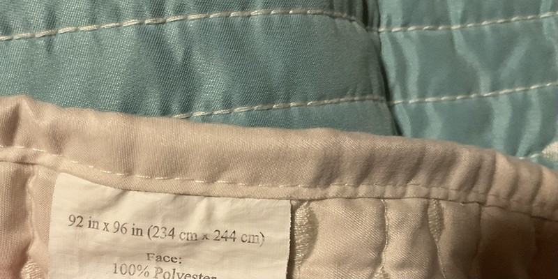Madison Park Queen Size Zig Zag Embroidered Quilt. Teal Green. 92”x96” gallery