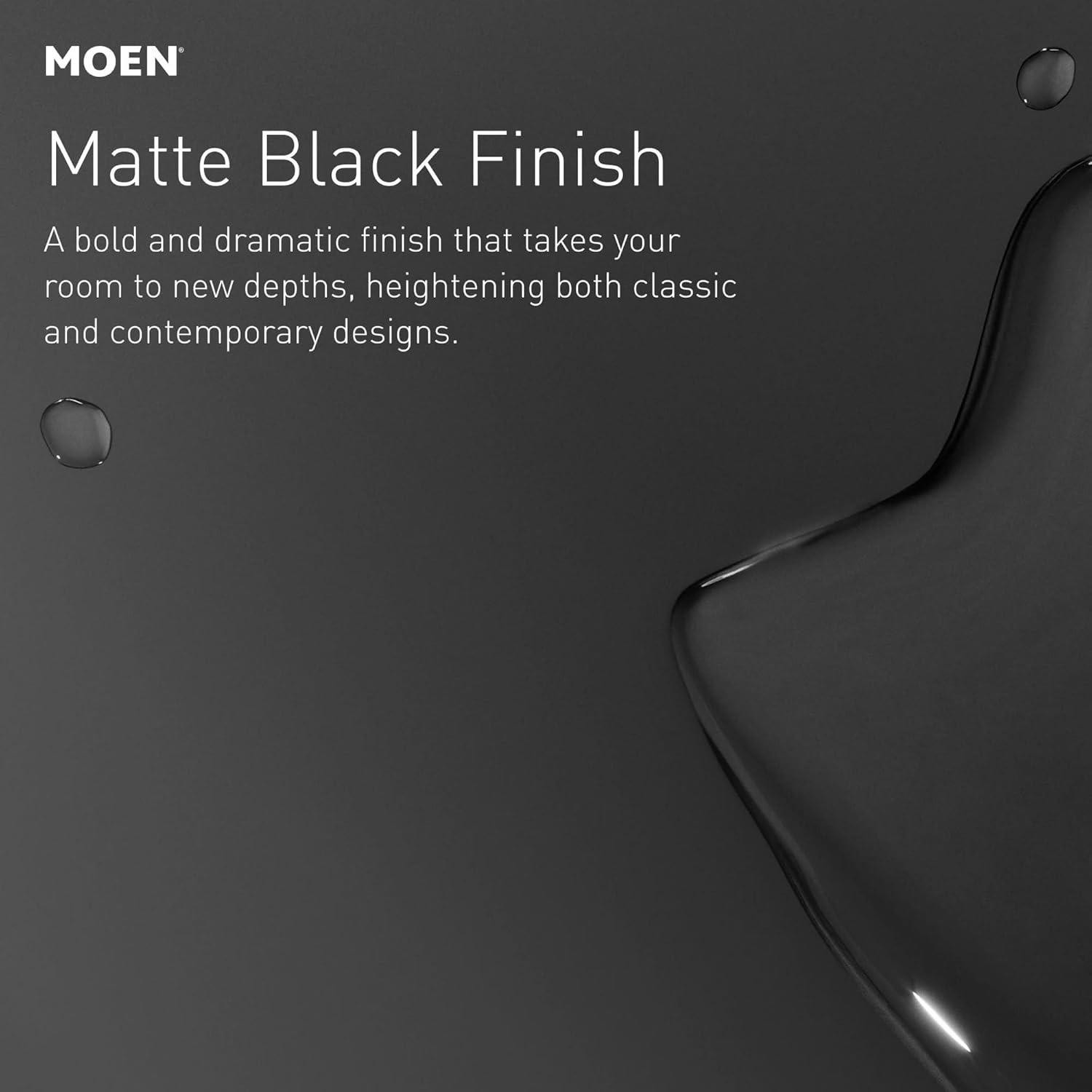 MOEN Arris S110BL 14-Inch Rainshower Straight Shower Arm in Matte Black gallery