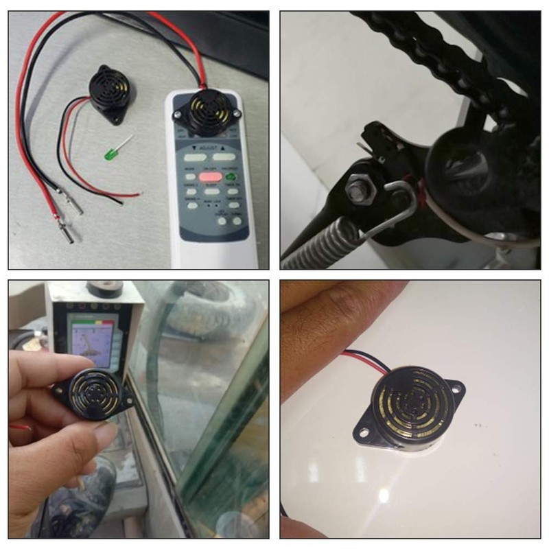 2 PCS Piezo Buzzer, Icstation Buzzer Alarm 12V Electronic Beep Buzzer 100dB P... gallery