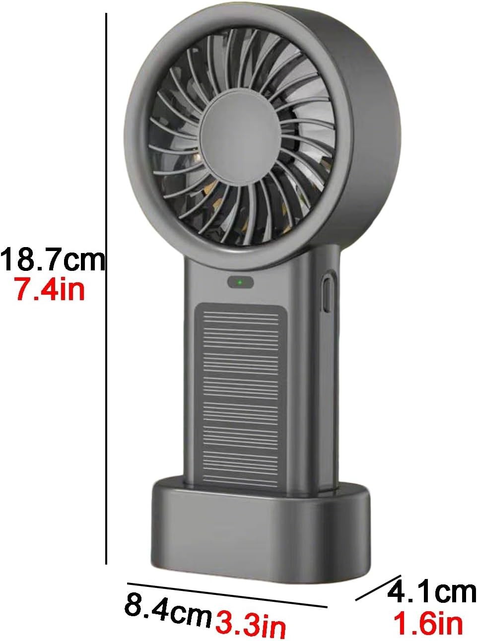 Portable Outdoor Solar Fan,Wireless,Handheld/Desktop Small Solars Fans,5-Speed S gallery