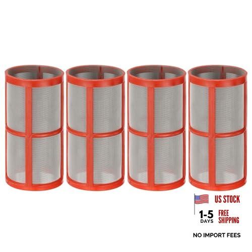 200 Mesh in-Line Strainer Replacement, 2 Pair Stainless Steel Filter Screen