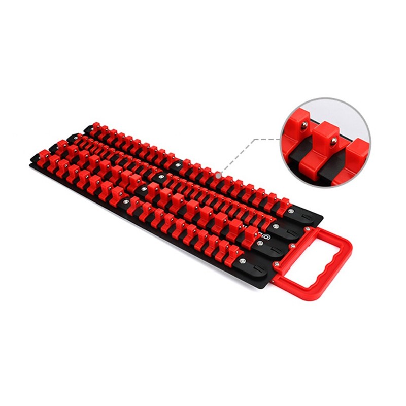DURATECH 80PC Socket Holder Organizer 1/2" 3/8" 1/4" Drive Socket Organizer Tray gallery