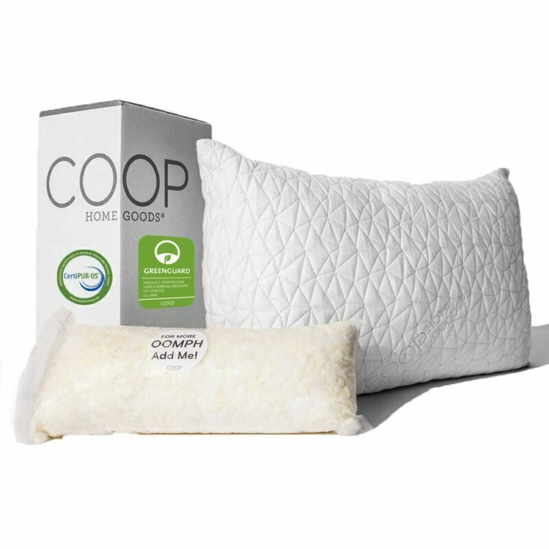 Coop Home Goods Premium Adjustable Loft Pillow Cross Cut Memory Foam Fill Queen gallery