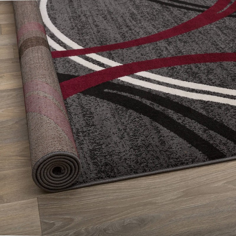 Red Rectangular Area Rug 2 7 x 4 Soft Durable Machine Made for Indoor Spaces gallery