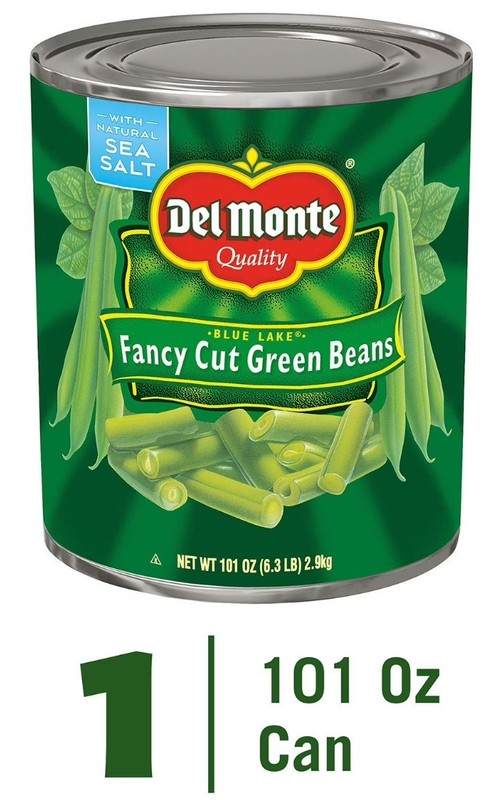 2 PACK - Del Monte Fancy Cut Green Beans 101 oz. (Total 202 oz) FREE FAST SHIP!! gallery