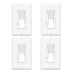4PK Dimmer Light Switch LED CFL Lights Pole 3-Way LED Incandescent ETL Listed
