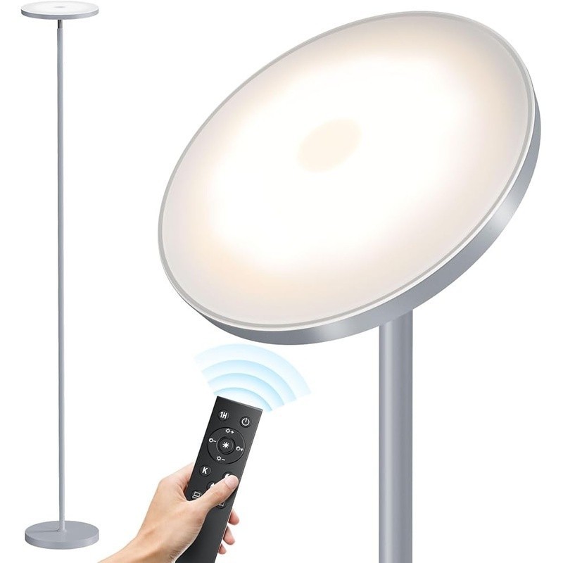 Dimmable LED Floor Lamp Remote Control Adjustable Brightness Night Light Reading gallery