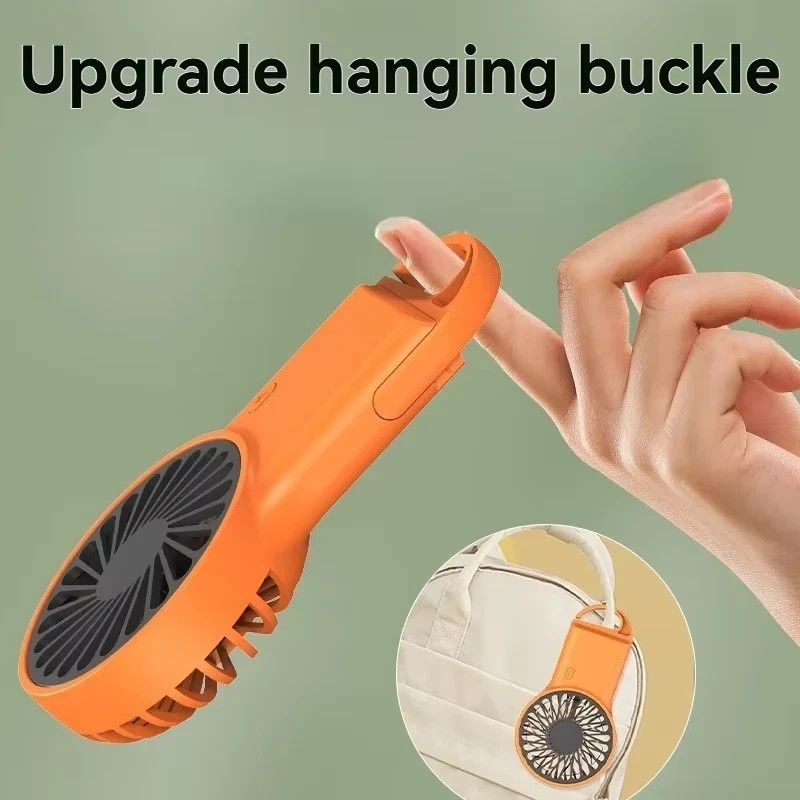 Foldable Mini USB Fan Rechargeable Handheld Desktop Portable Hook Outdoor gallery