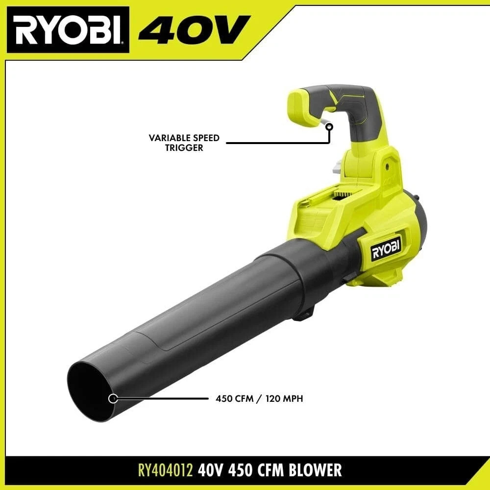 40V 120 MPH 450 CFM Cordless Battery Variable-Speed Jet-Fan Blower (Tool-Only) gallery