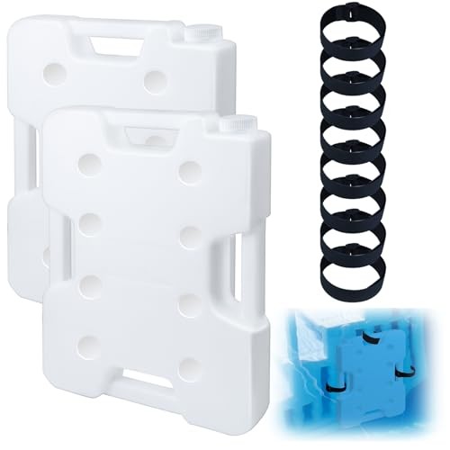 2 Pack Pool Ladder Weights, Heavy Duty 52LBS HDPE Pool Step Weights to Prevent gallery
