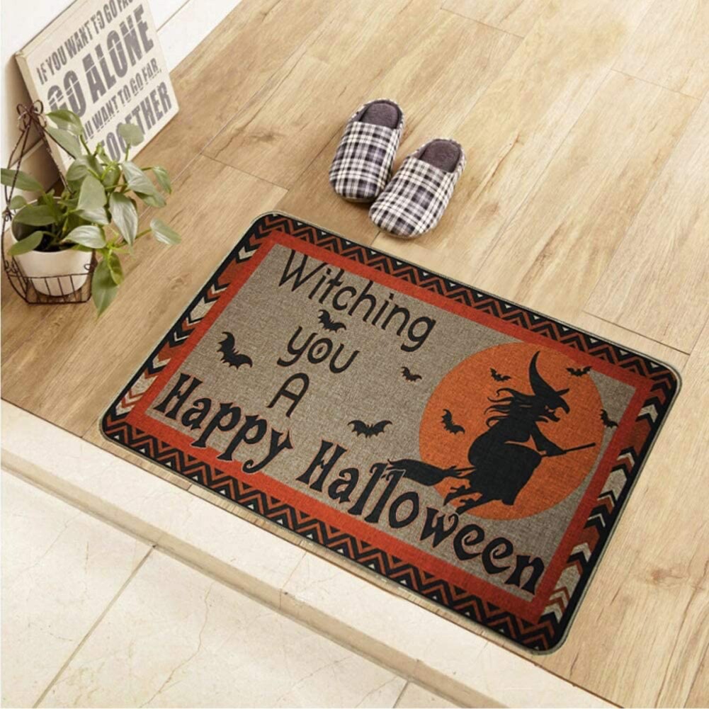 Halloween Doormat Non Slip Front Door Mat, Easy to Clean Low Profile Mat for Ent gallery