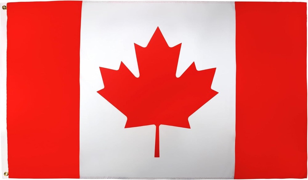 Canada Flag - 3x5 Ft - 100D Polyester Canadian Banner with Two Metal Grommets
