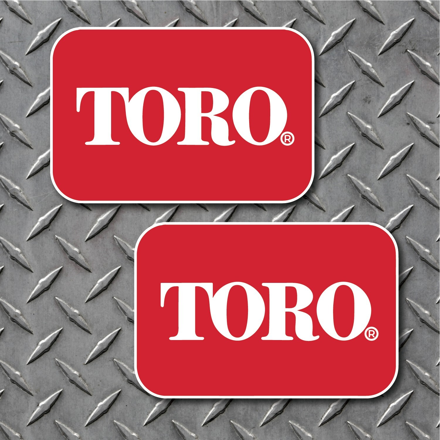 2 TORO Logo Vinyl Decal 2" tall x 3" wide - Zero Turn & Walk Behind Mower gallery