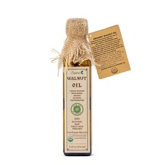 USDA Certified Organic Raw Cold Pressed Walnut Oil -Freshly Pressed