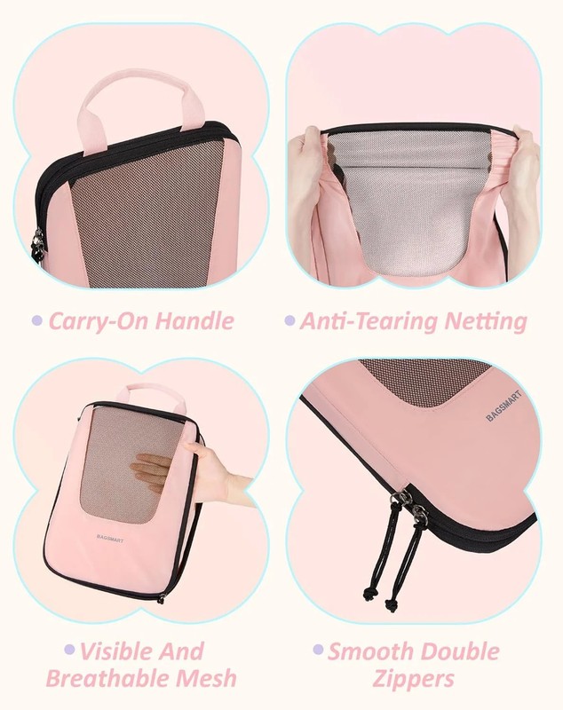 BAGSMART Compression Packing Cubes for Travel, 6/5/4set Lightweight Packing Orga gallery