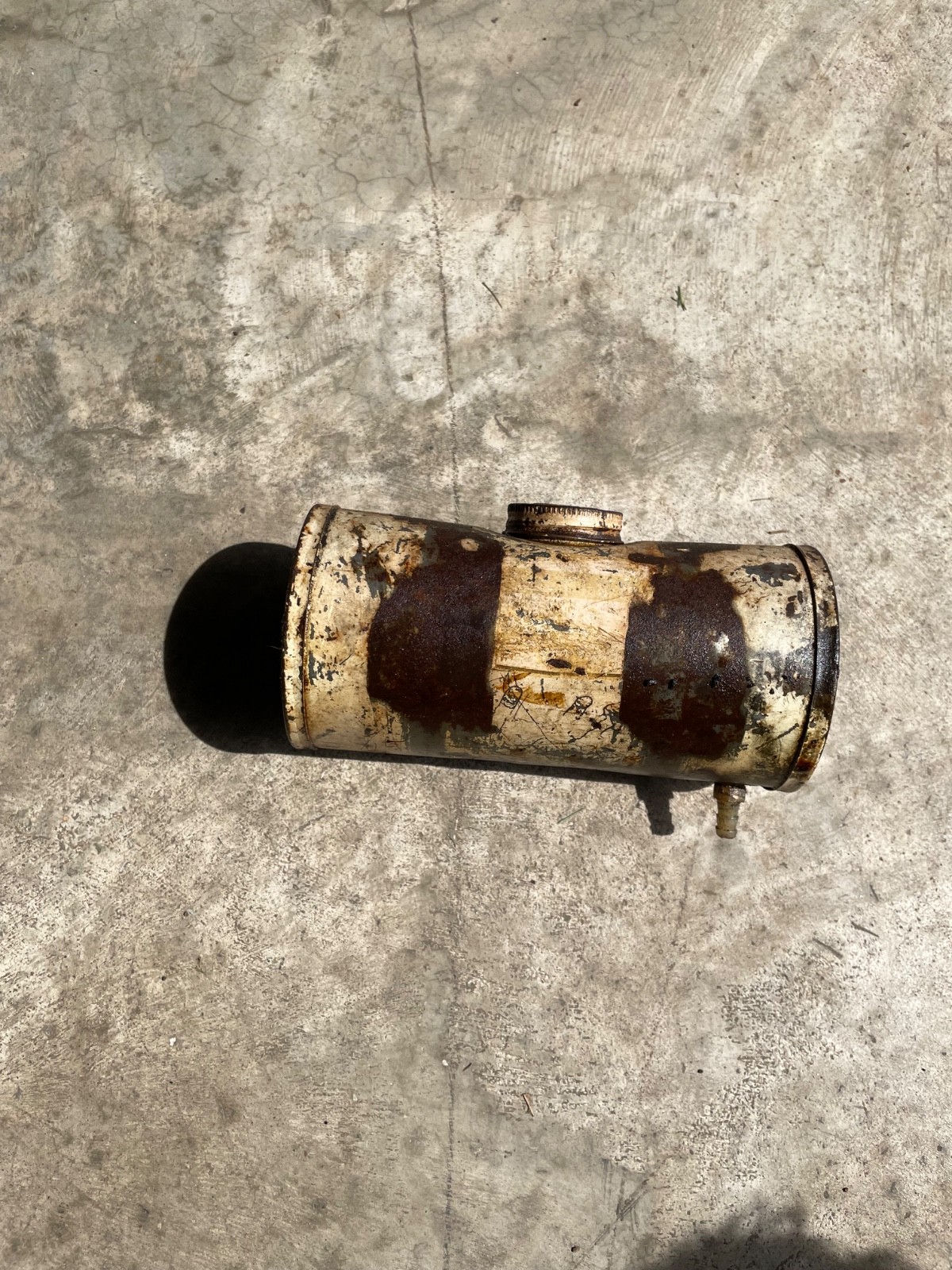 Vintage Round Barrel Fuel TANK Small Engine gallery