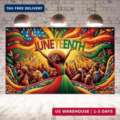 Juneteenth Photo Backdrop Happy Juneteenth Banner Juneteenth Decor 19th June 186