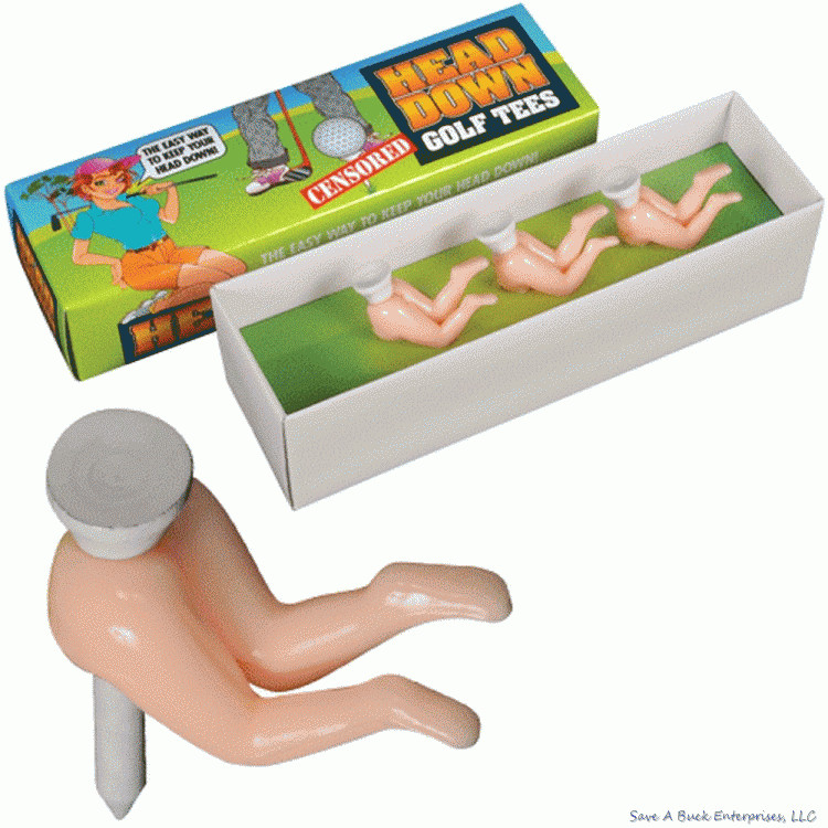Head Down Ass Crack Butt Golf Ball Tees - Funny Gag Prank Novelty Golfing Joke gallery