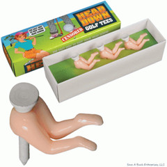 Head Down Ass Crack Butt Golf Ball Tees – Funny Gag Prank Novelty Golfing Joke