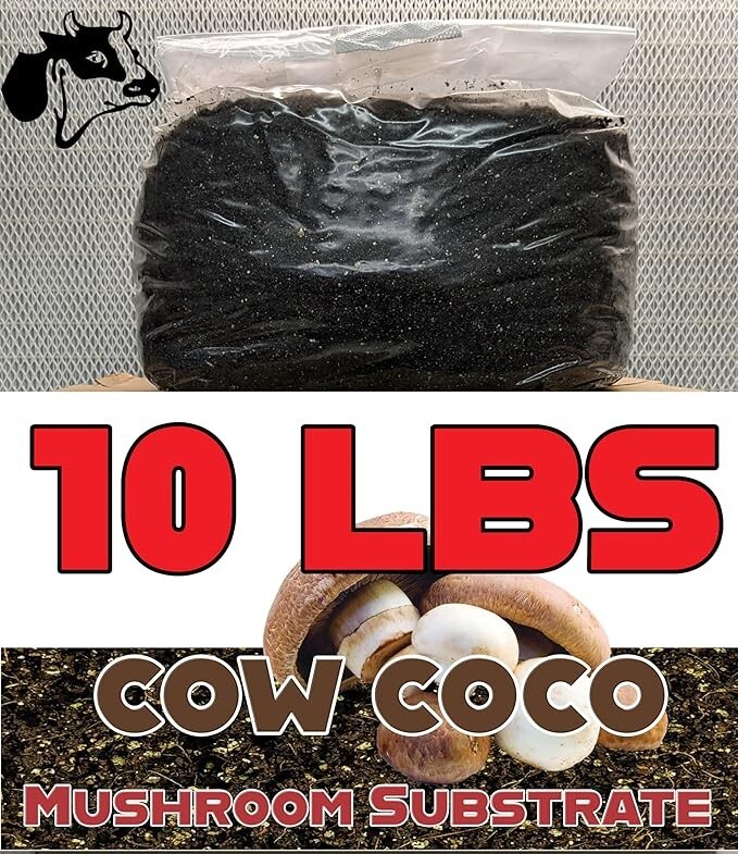 10 LBS Coco Mushroom Substrate with Added Cow Manure gallery