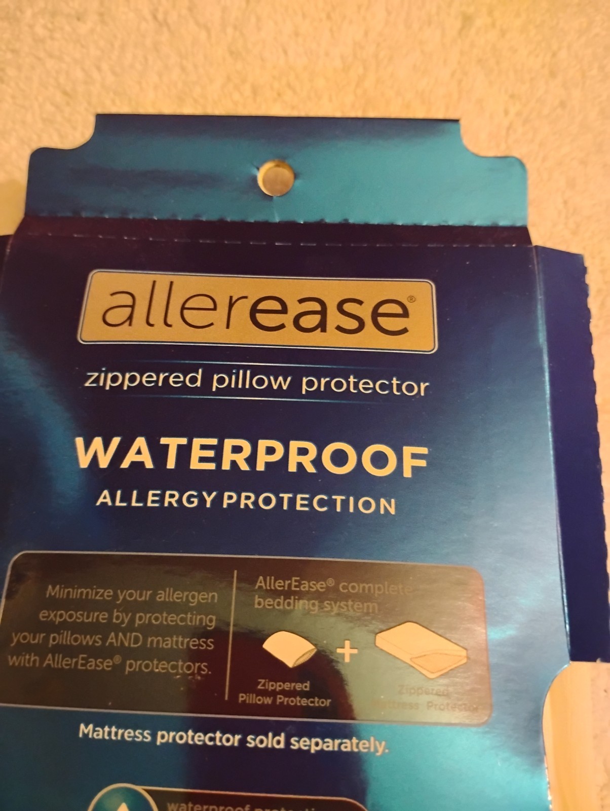Allerease Maximum Allergy & Bedbug Zippered Pillow Protector gallery