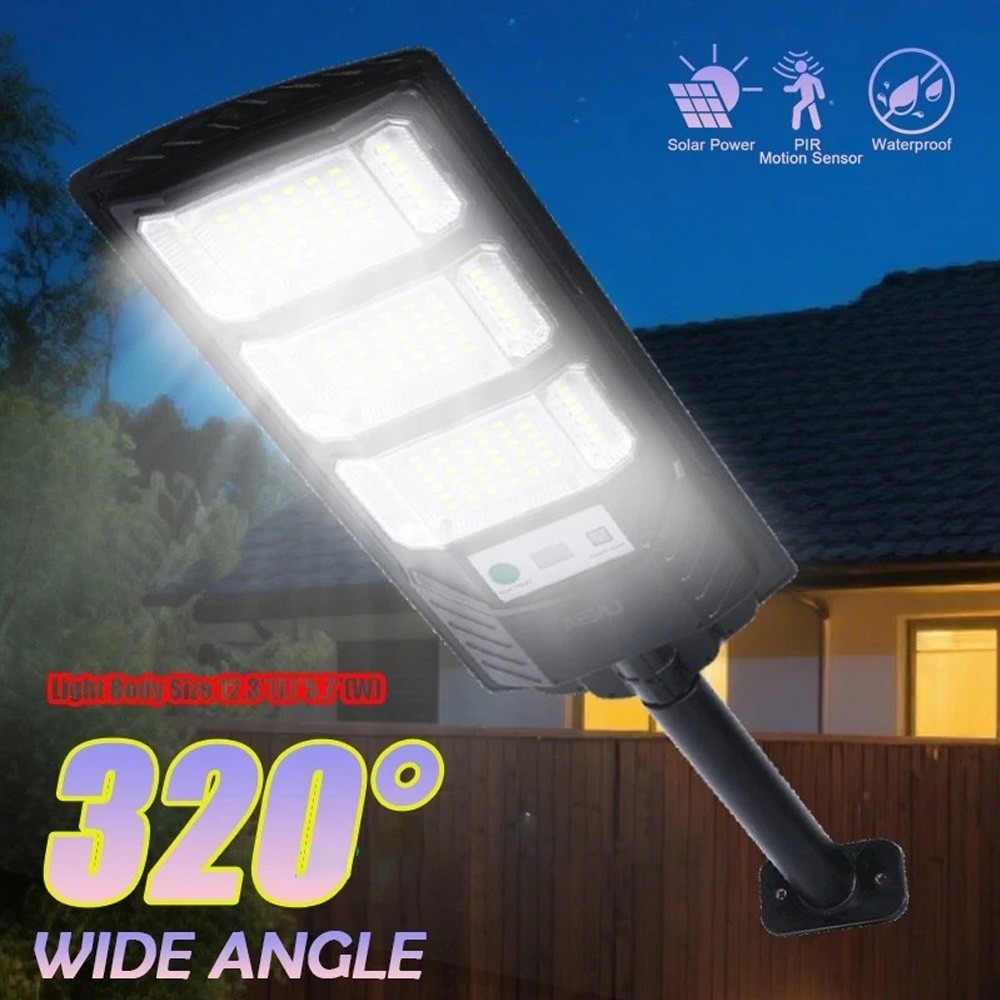 Commercial 1000000LM LED Outdoor Dusk to Dawn Solar Street Light Road Area Lamp gallery