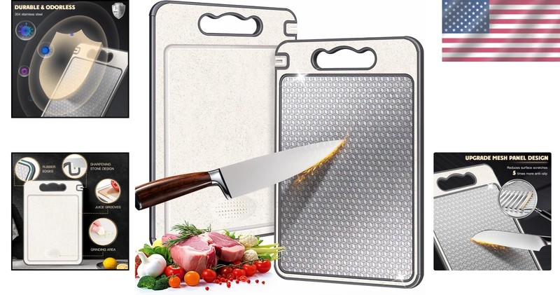 Chic Scratch-Resistant Chopping Board with Mesh Design & Juice Groove - 15x10 In gallery