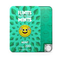 Flintts Mouth Watering Mints – Mint – F-Strength 200 – Dry Mouth Mint