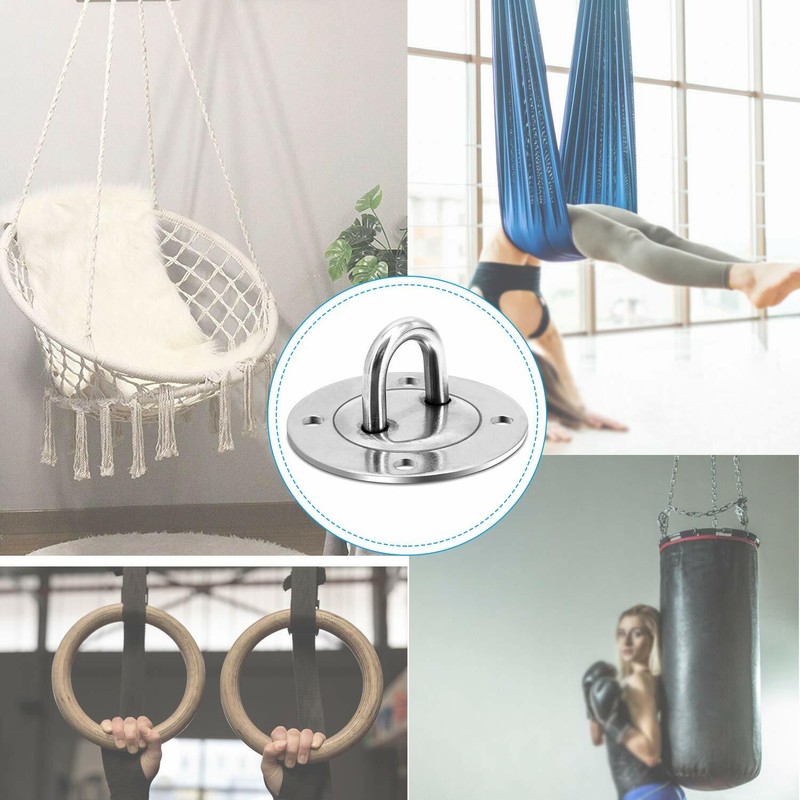 2 Ceiling Suspension Hook for All Swings Hand Rings and More 3.5" Diameter Stain gallery