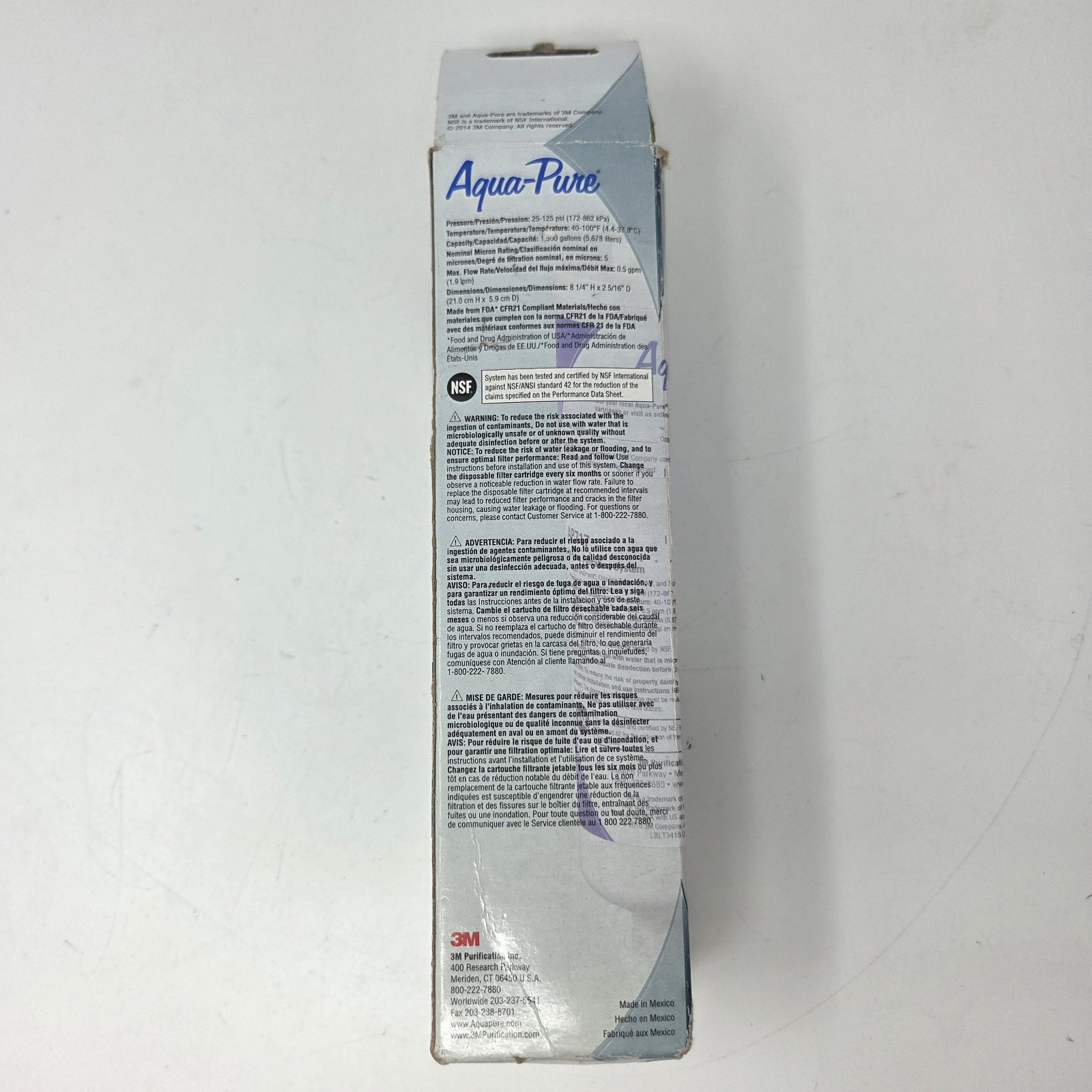 3M Aqua-Pure AP717 5 Micron Inline Carbon Water Filter 1/4 NPT gallery