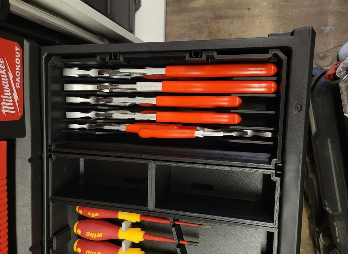 Milwaukee PACKOUT Drawer Insert – Gland Pliers Organizer (Insert Only) gallery
