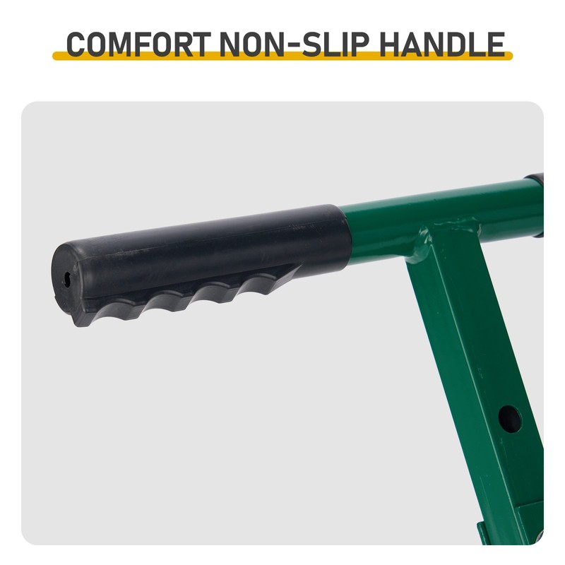 24" Compost Spreader Peat Moss Roller Lawn Garden Topsoil Manure Spreading Green gallery