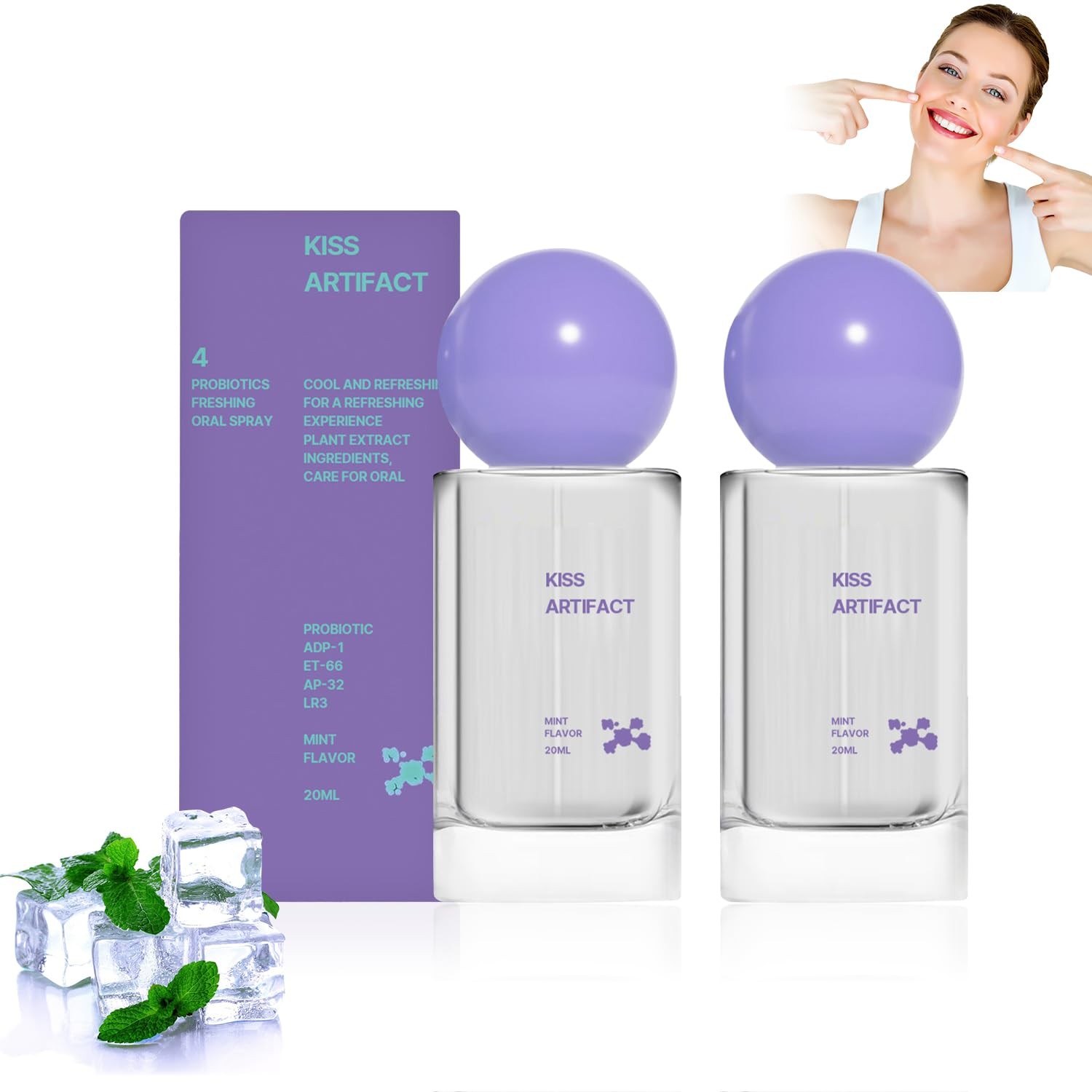 2Pcs Probiotic Oral Spray for Long-Lasting Freshness, Alcohol-Free Oral Spray... gallery