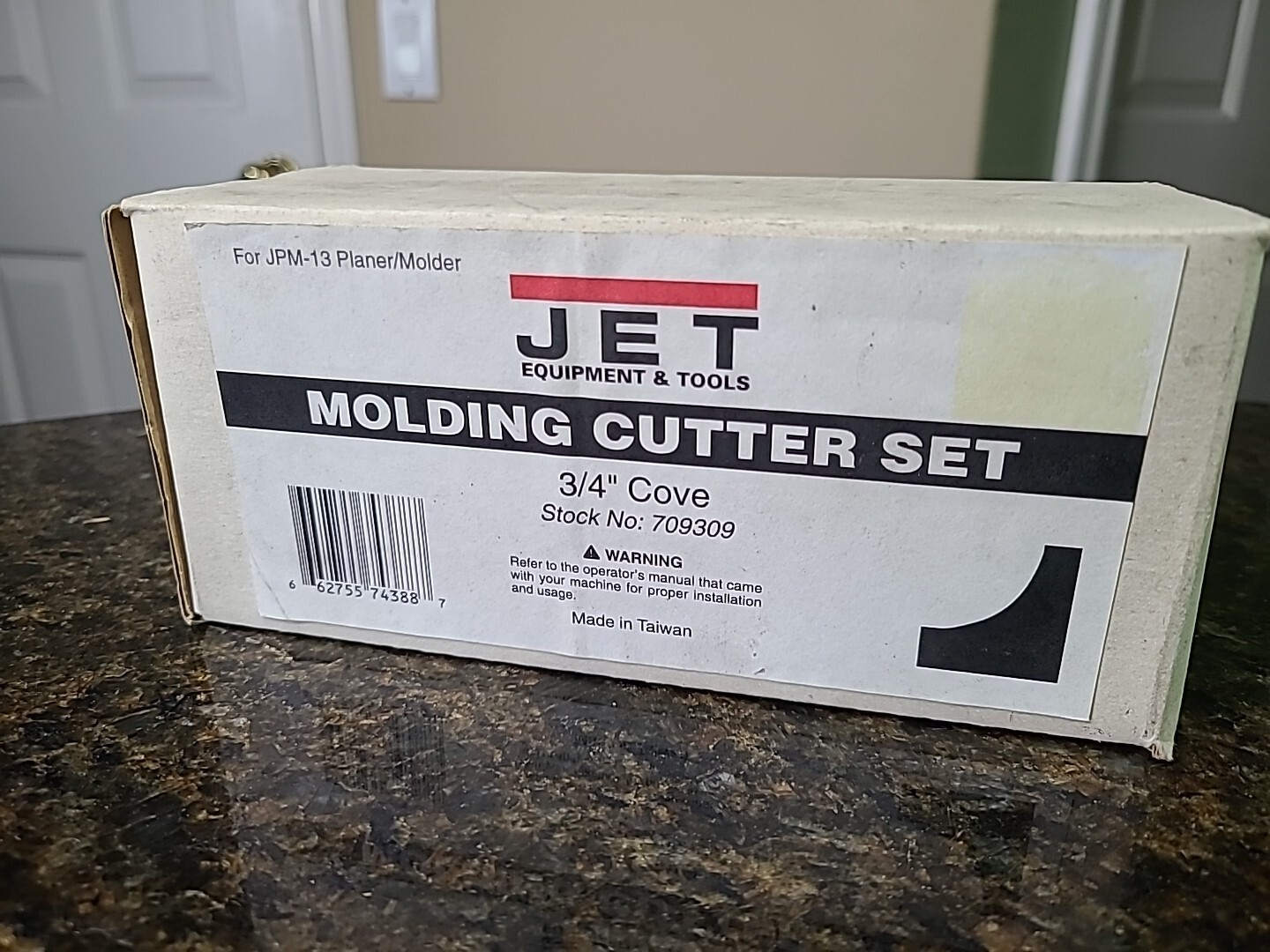 JET Tools 3/4'' COVE Molding Cutter Set For JPM-13 Planer/Molder NOS gallery