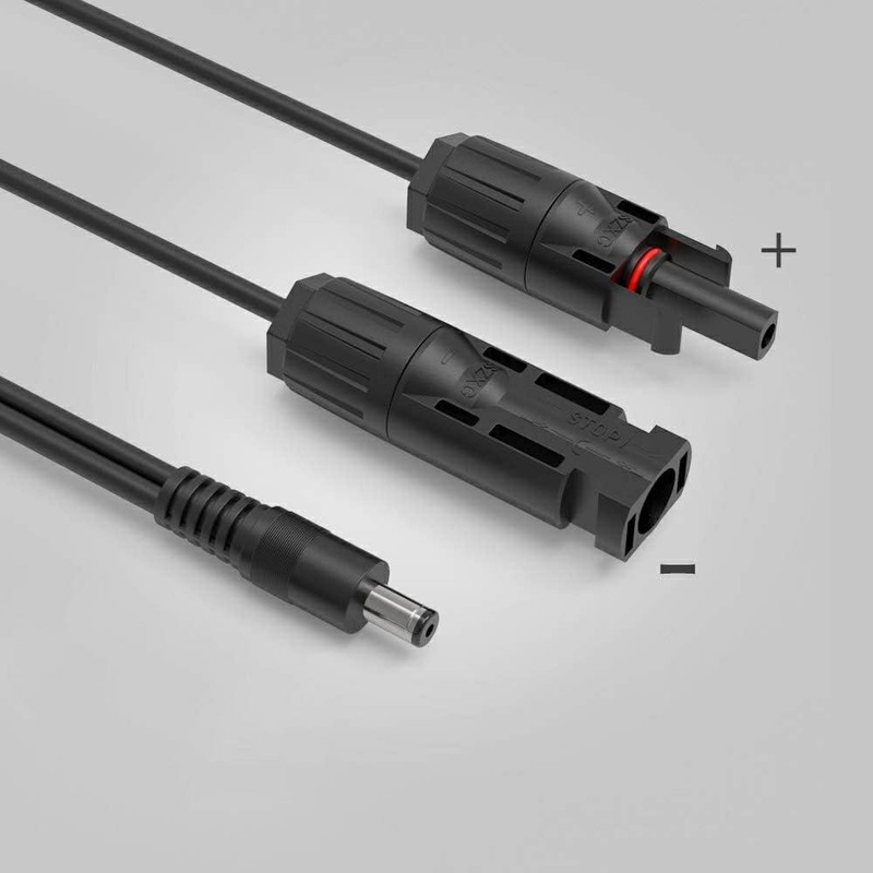 Solar Panel 16AWG Extension Cable w/ 8mm & 5.5x2.5mm DC Adapter Plug gallery